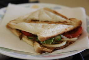 Simply Shami Kabab sandwich