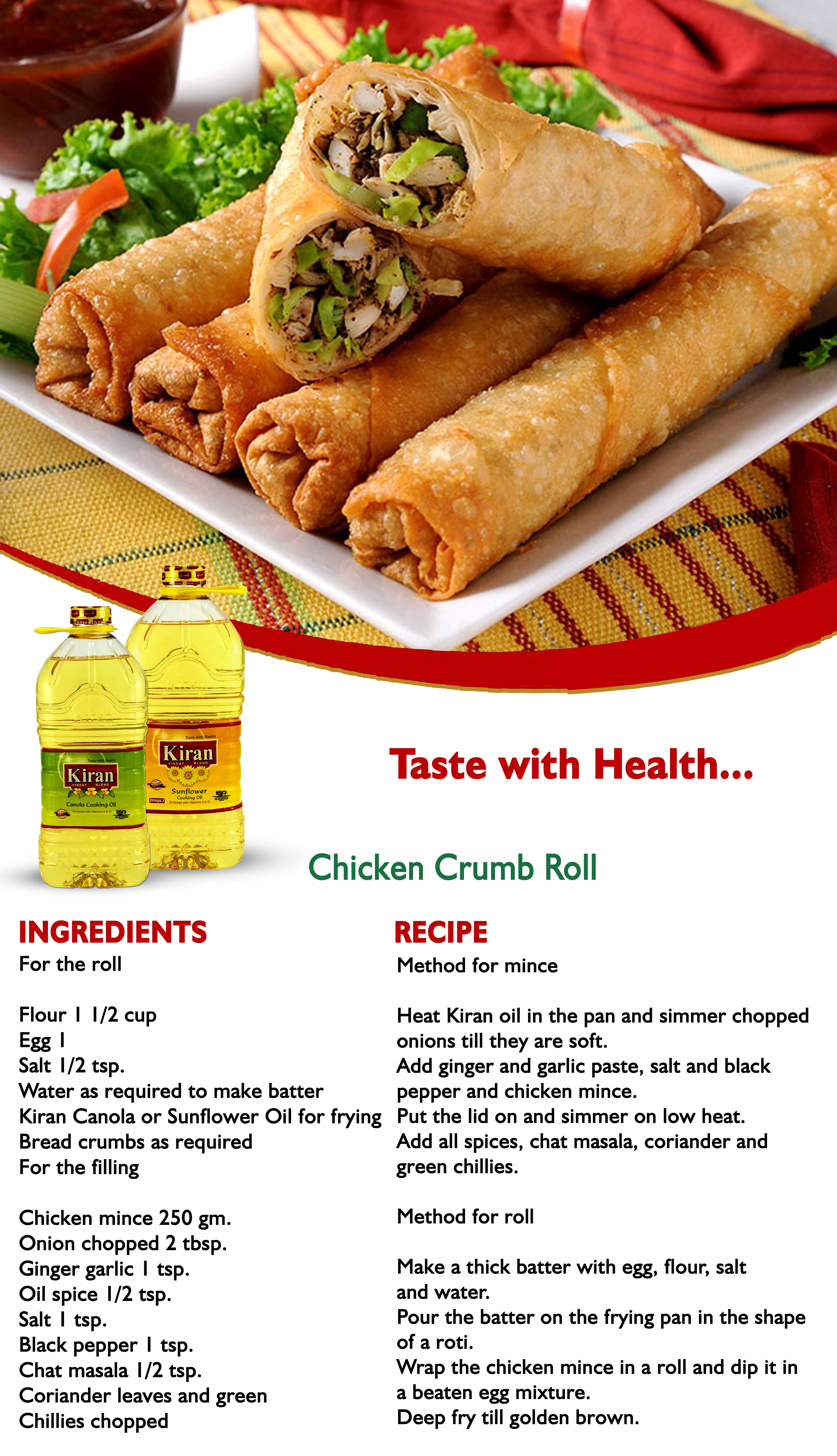 Recipe: Chicken Crumb Roll